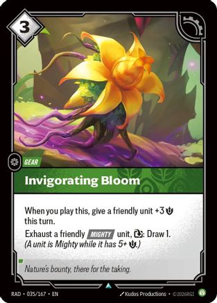 Invigorating Bloom - 035/167 - Uncommon