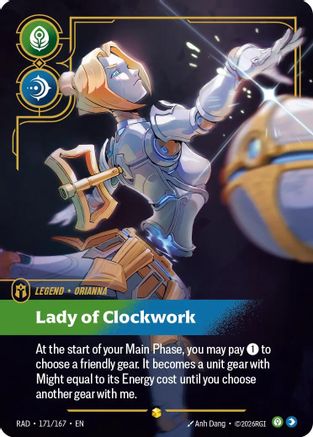 Orianna, Lady of Clockwork (Overnumbered) - 171/167 - Showcase