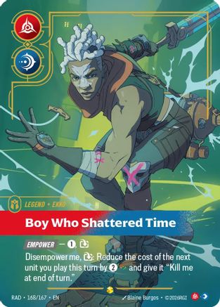 Ekko, Boy Who Shattered Time (Overnumbered) - 168/167 - Showcase