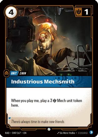 Industrious Mechsmith - 049/167 - Common (Foil)