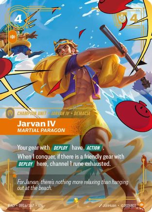 Jarvan IV, Martial Paragon (Alternate Art) - 091a/167 - Showcase
