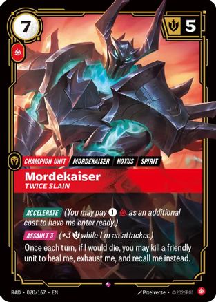 Mordekaiser, Twice Slain - 020/167 - Rare