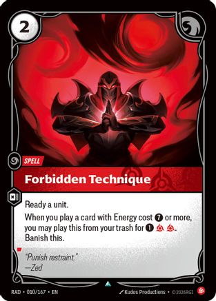 Forbidden Technique - 010/167 - Uncommon (Foil)