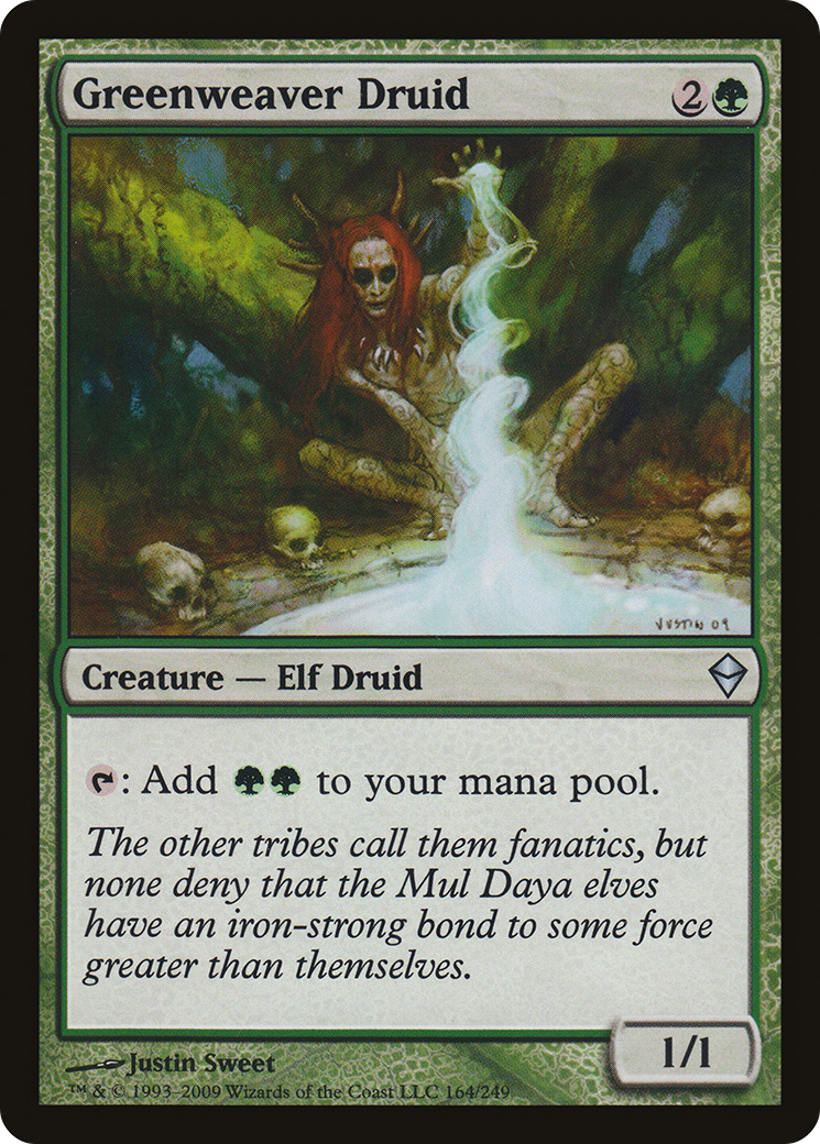 Greenweaver Druid (ZEN-164) Foil