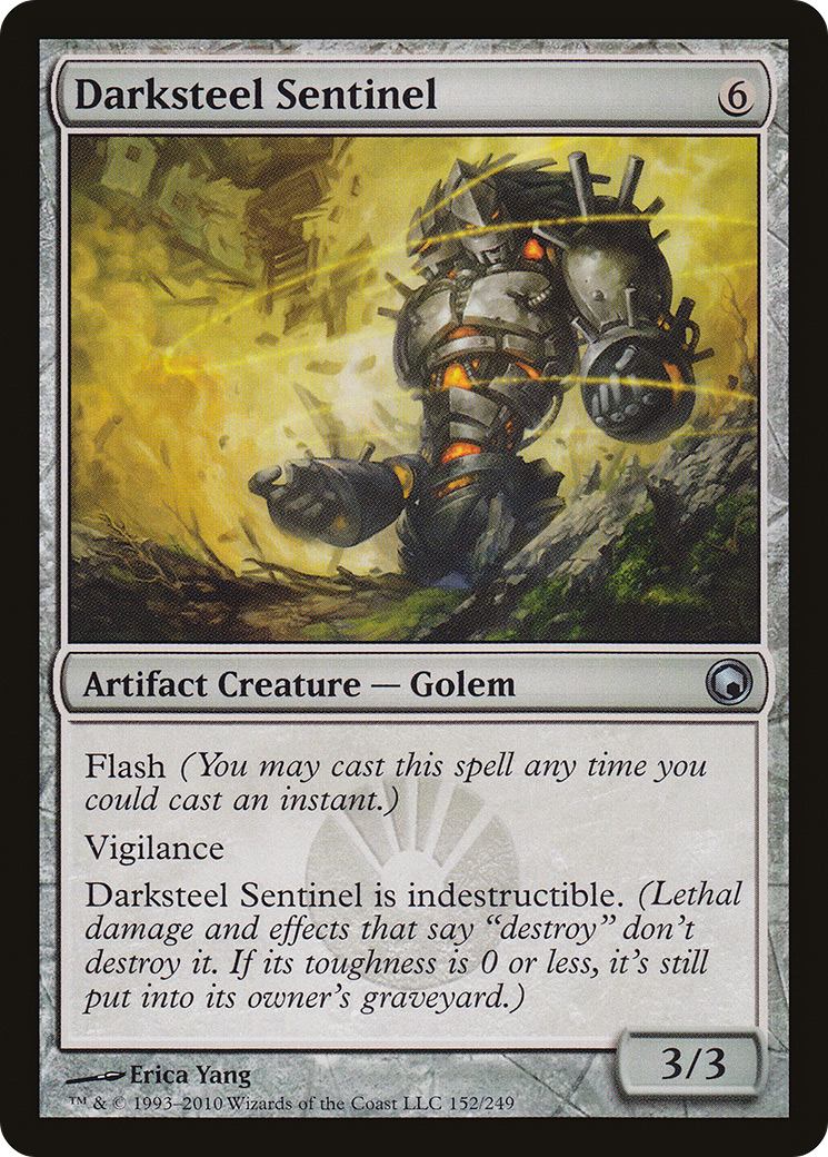 Darksteel Sentinel (SOM-152) Foil