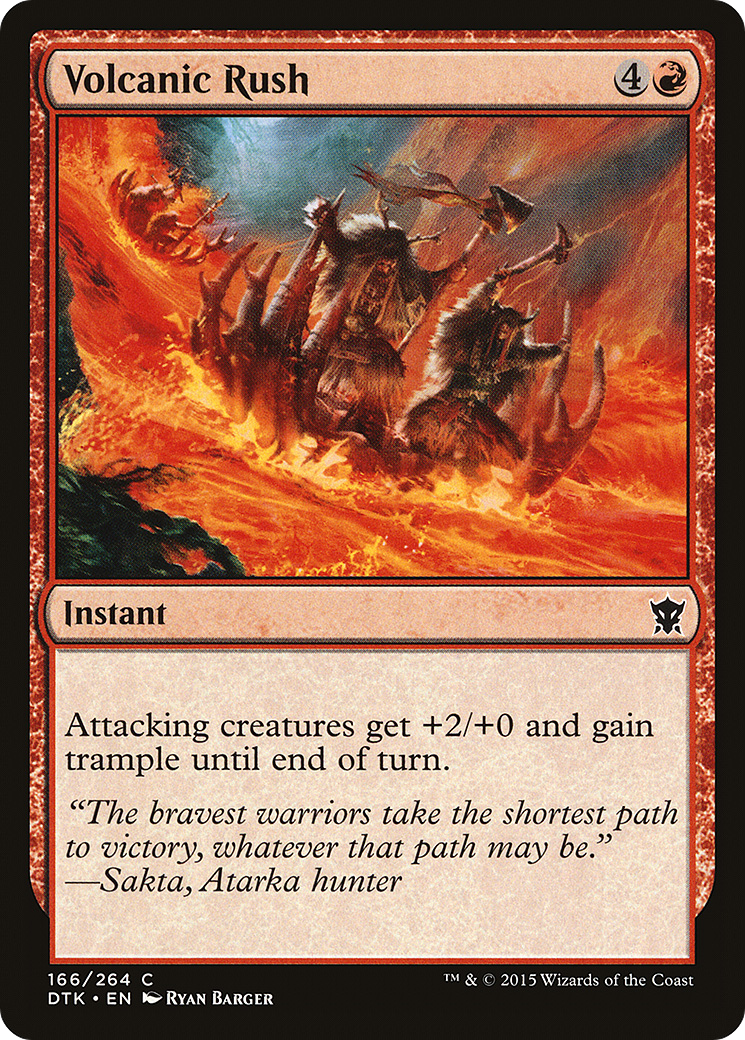 Volcanic Rush (DTK-166) Foil