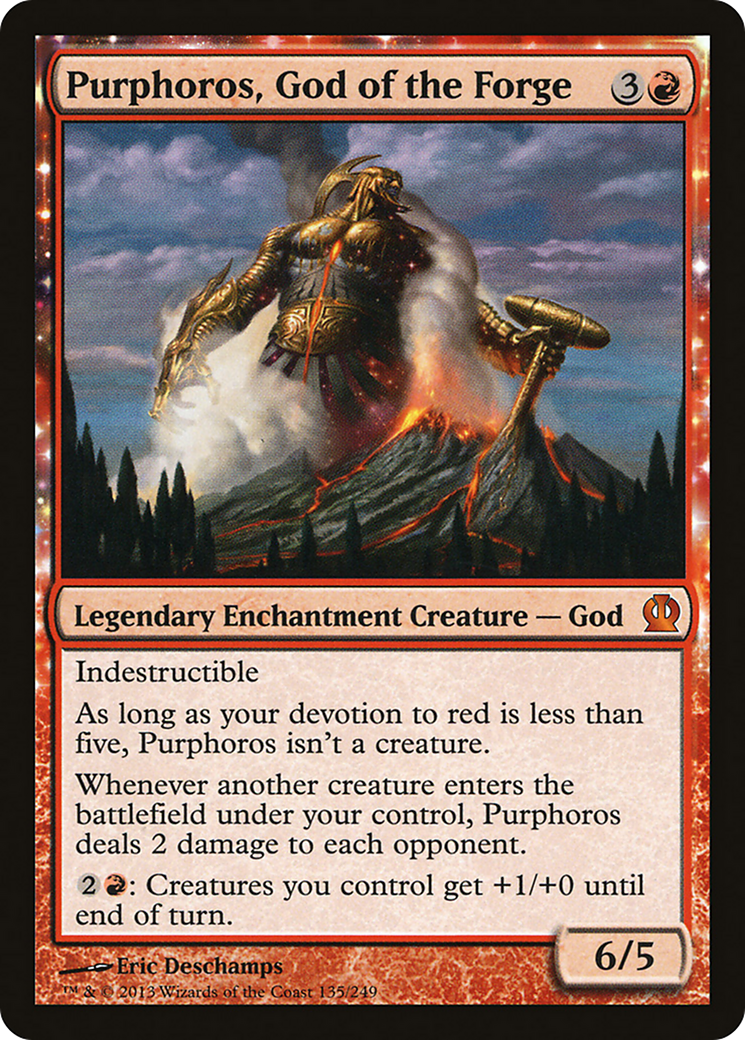 Purphoros, God of the Forge (THS-135) Foil