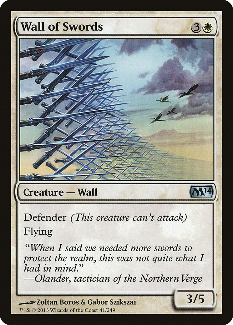 Wall of Swords (M14-041) Foil