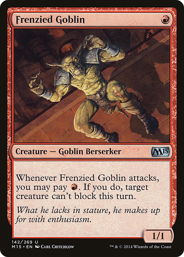 Frenzied Goblin (M15-142) Foil