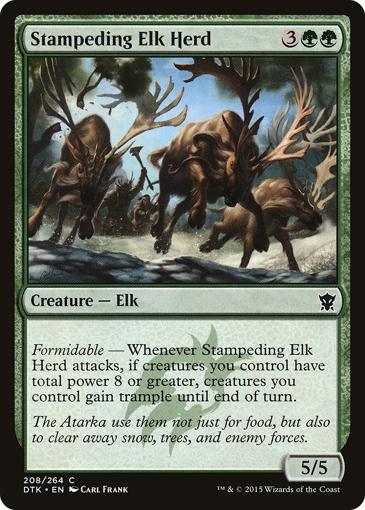 Stampeding Elk Herd (DTK-208) Foil