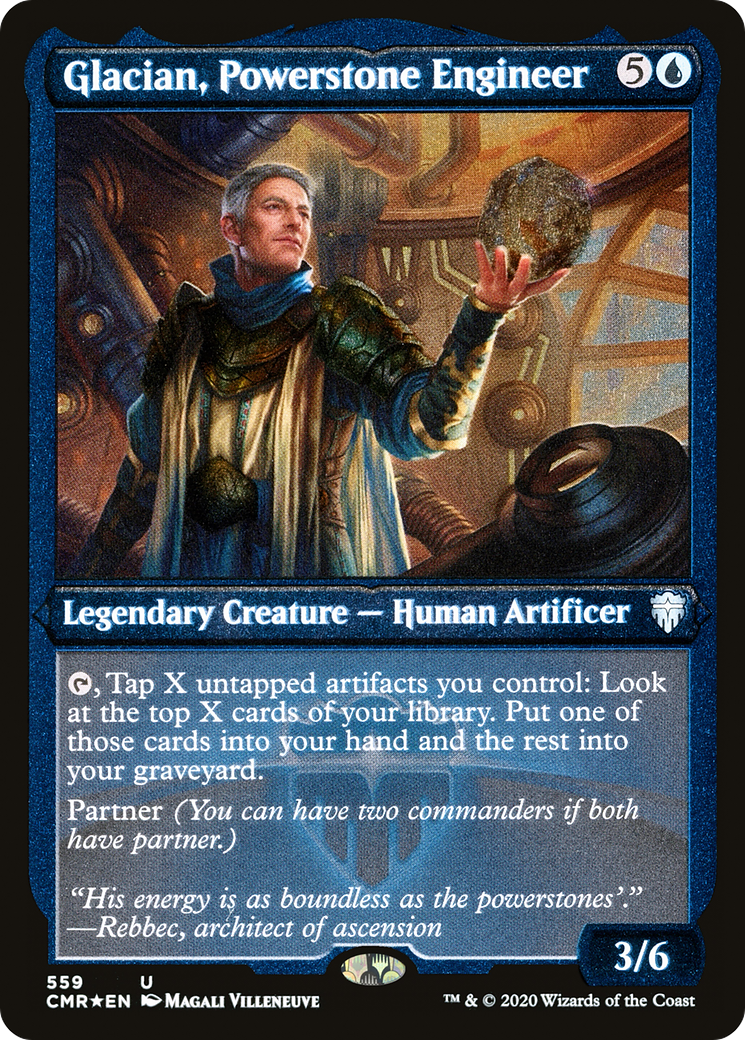 Glacian, Powerstone Engineer (Foil Etched) (CMR-559) Foil