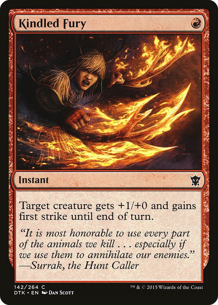 Kindled Fury (DTK-142) Foil
