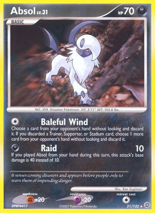 Absol - 21/132 - Rare - Reverse Holo