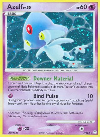 Azelf - 4/123 - Holo Rare - Reverse Holo