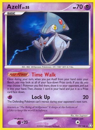 Azelf 019 - Reverse Holofoil Legends Awakened - Rare