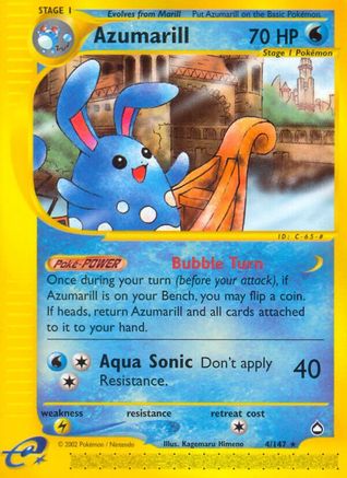 Azumarill - 4/147 - Rare - Reverse Holo