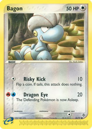 Bagon 050/97 - Reverse Holofoil Dragon - Common