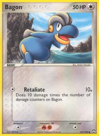 Bagon - 43/108 - Common - Reverse Holo