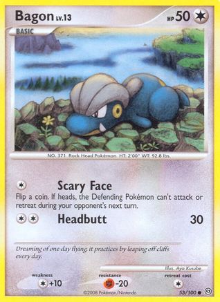 Bagon - 53/100 - Common - Reverse Holo