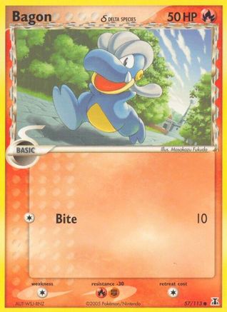 Bagon (Delta Species) - 57/113 - Common - Reverse Holo