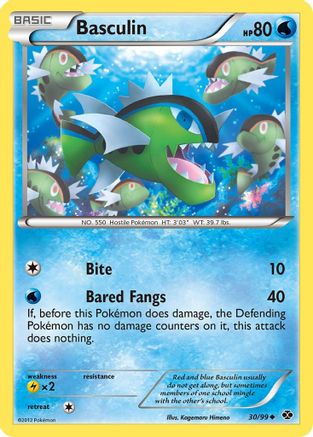 Basculin - 30/99 - Uncommon - Reverse Holo
