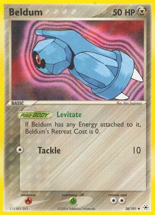 Beldum - 28/101 - Uncommon - Reverse Holo