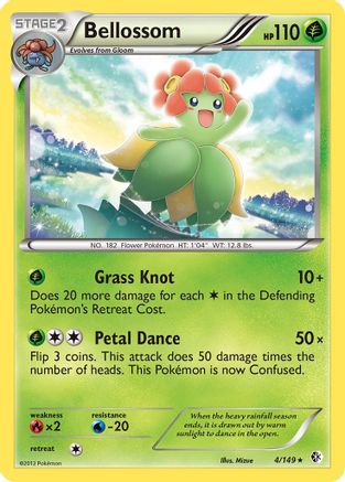 Bellossom - 4/149 - Rare - Reverse Holo