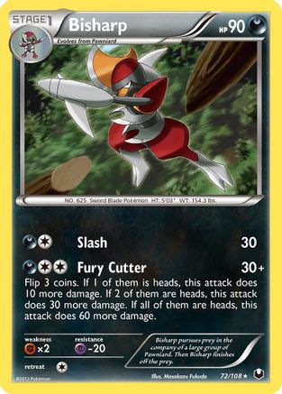 Bisharp (72) - 72/108 - Rare - Reverse Holo