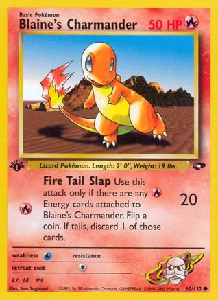 Blaine's Charmander 060 - Unlimited Gym Challenge - Common