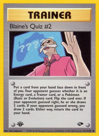Blaine's Quiz #2 111 - Unlimited Gym Challenge - Uncommon