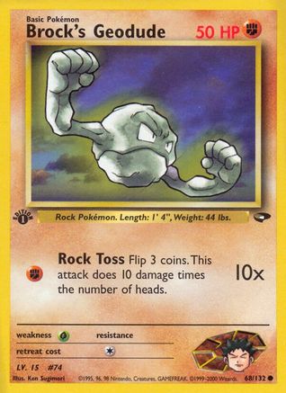 Brock's Geodude 068 - Unlimited Gym Challenge - Common