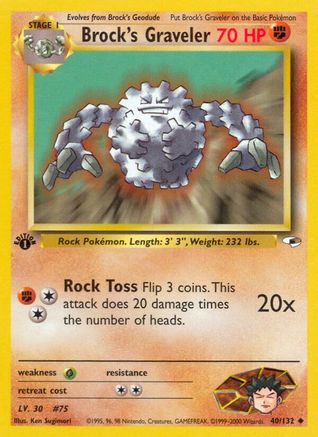 Brock's Graveler 040 - Unlimited Gym Heroes - Uncommon