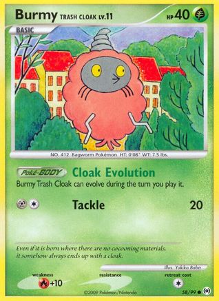 Burmy Trash Cloak - 58/99 - Common - Reverse Holo