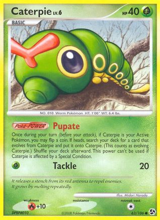 Caterpie - 63/106 - Common - Reverse Holo