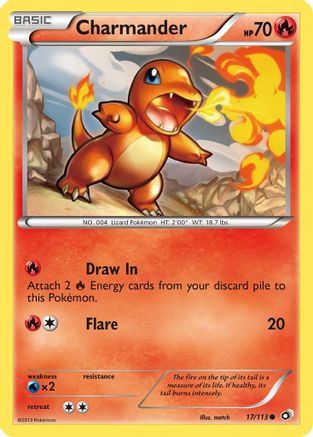 Charmander - 17/113 - Common - Reverse Holo