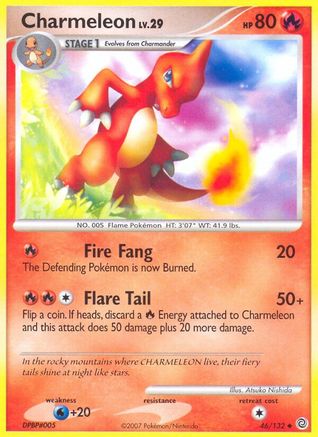 Charmeleon - 46/132 - Uncommon - Reverse Holo