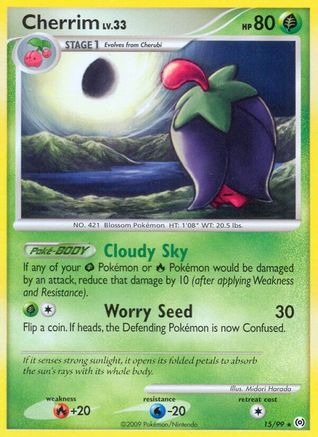 Cherrim - 15/99 - Rare - Reverse Holo