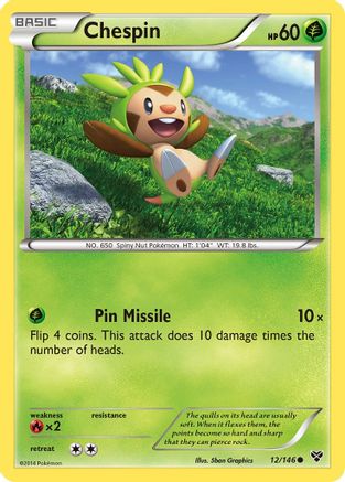 Chespin - 12/146 - Common - Reverse Holo