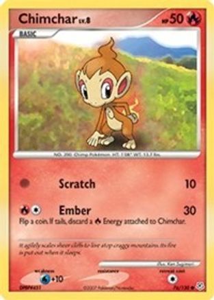 Chimchar - 76/130 - Common - Reverse Holo