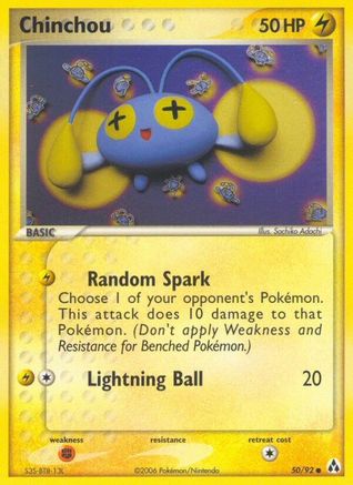 Chinchou - 50/92 - Common