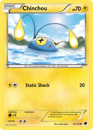 Chinchou - 35/116 - Common - Reverse Holo