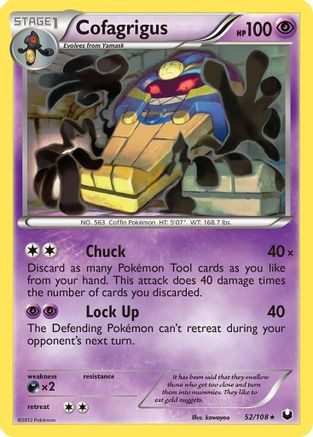 Cofagrigus - 52/108 - Rare - Reverse Holo