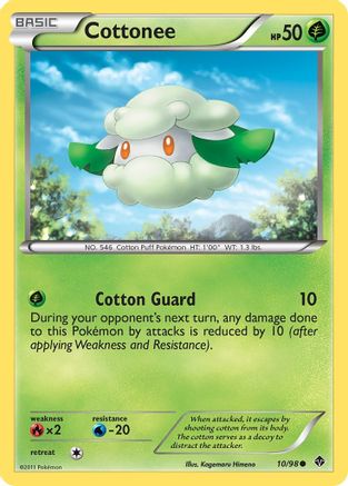Cottonee (10) - 10/98 - Common - Reverse Holo