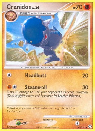 Cranidos - 43/123 - Uncommon - Reverse Holo