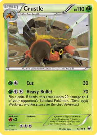 Crustle - 8/108 - Uncommon - Reverse Holo