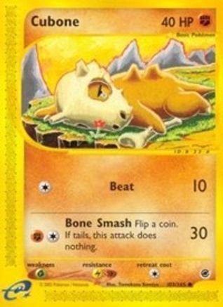 Cubone - 103/165 - Common - Reverse Holo