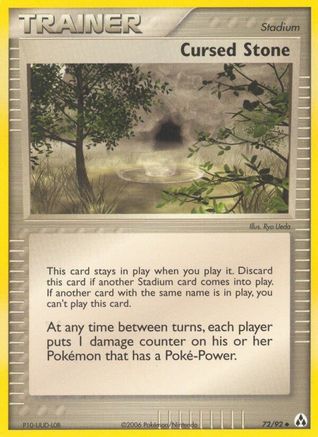 Cursed Stone - 72/92 - Uncommon - Reverse Holo