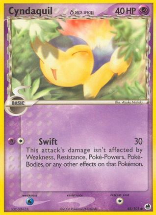 Cyndaquil (Delta Species) - 45/101 - Common - Reverse Holo