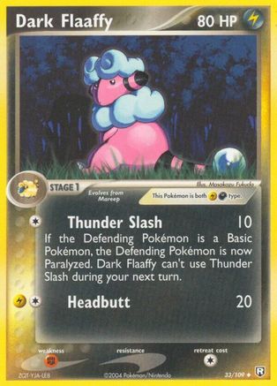 Dark Flaaffy - 33/109 - Uncommon - Reverse Holo