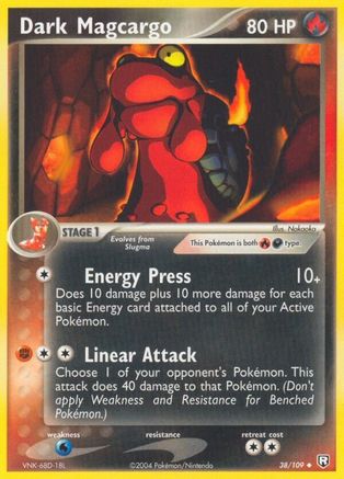 Dark Magcargo - 38/109 - Uncommon - Reverse Holo